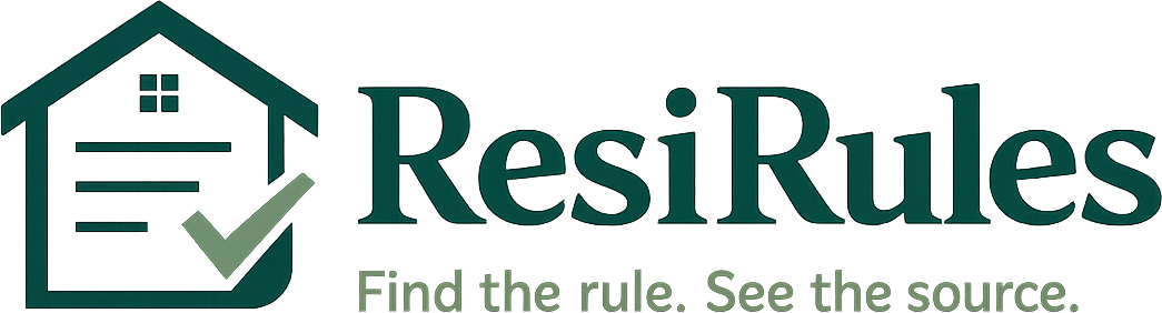 ResiRules — Find the rule. See the source.